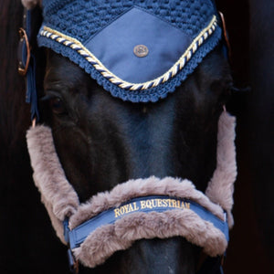 Royal Equestrian Pelzhalfter Navy Voll