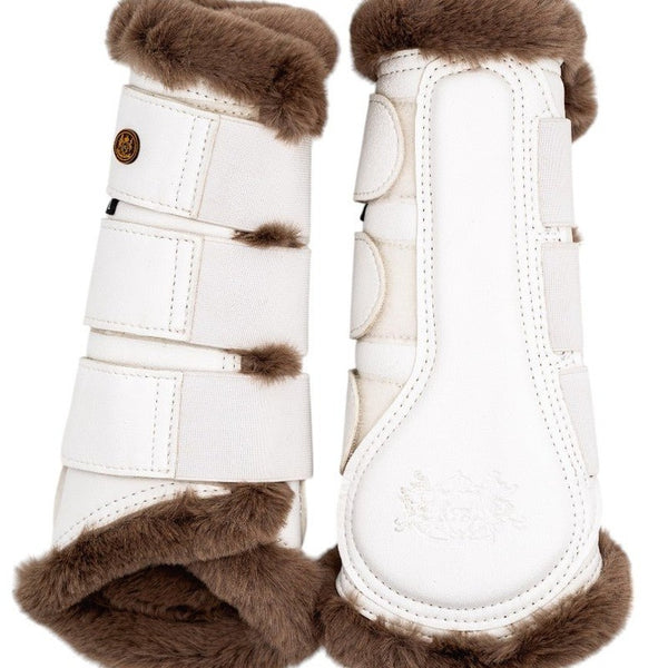 Royal Equestrian Gefütterte Bürstenstiefel Weiß