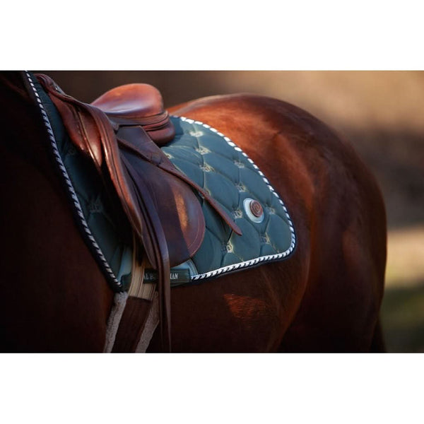 Royal Equestrian Dressage Saddle Pad Marine Blue Full
