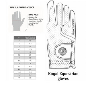 Royal Equestrian Leather Riding Gloves