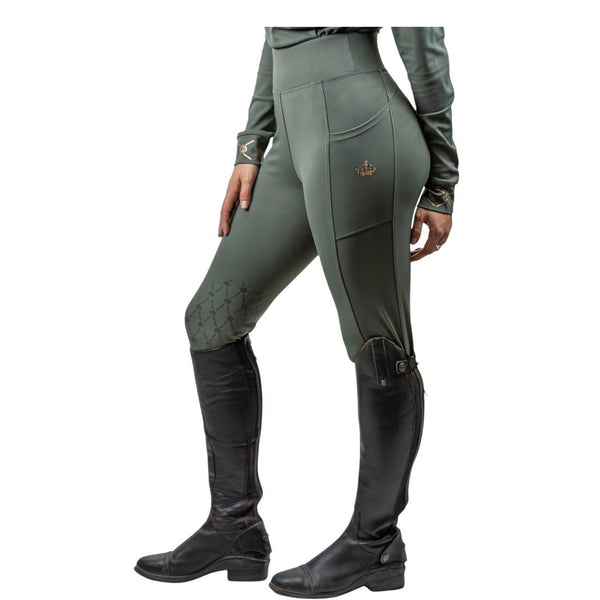 Royal Equestrian Lepouvoir Crystal Pro Riding Knee Tights