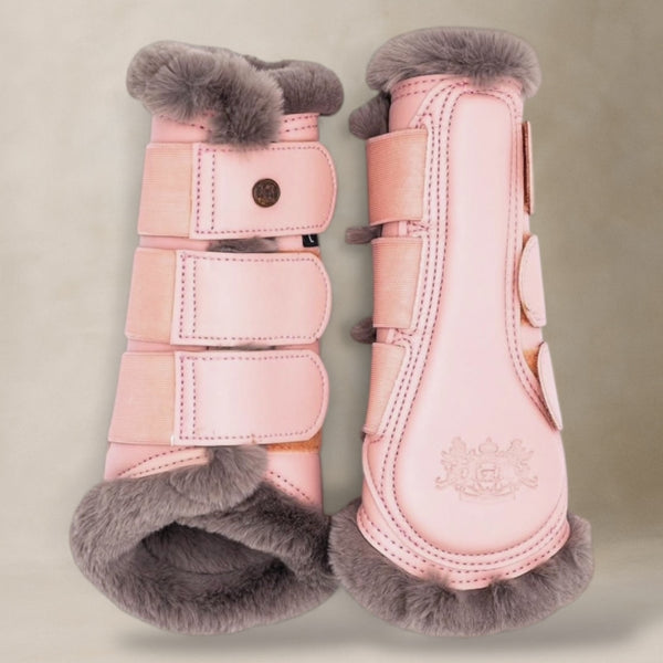 Royal Equestrian Lined Brushing Boots Pink