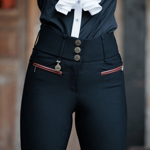 Royal Equestrian Riding Breeches Full Seat High Waist Cecile