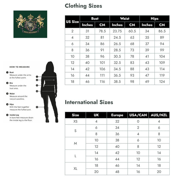 Royal Equestrian Riding Jumpsuit La Performance Cleopatra -Black