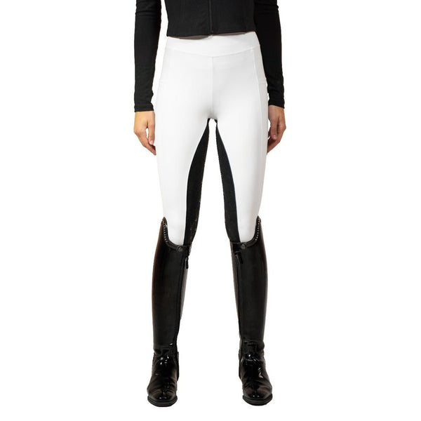 Royal Equestrian Full Grip Riding Tights White
