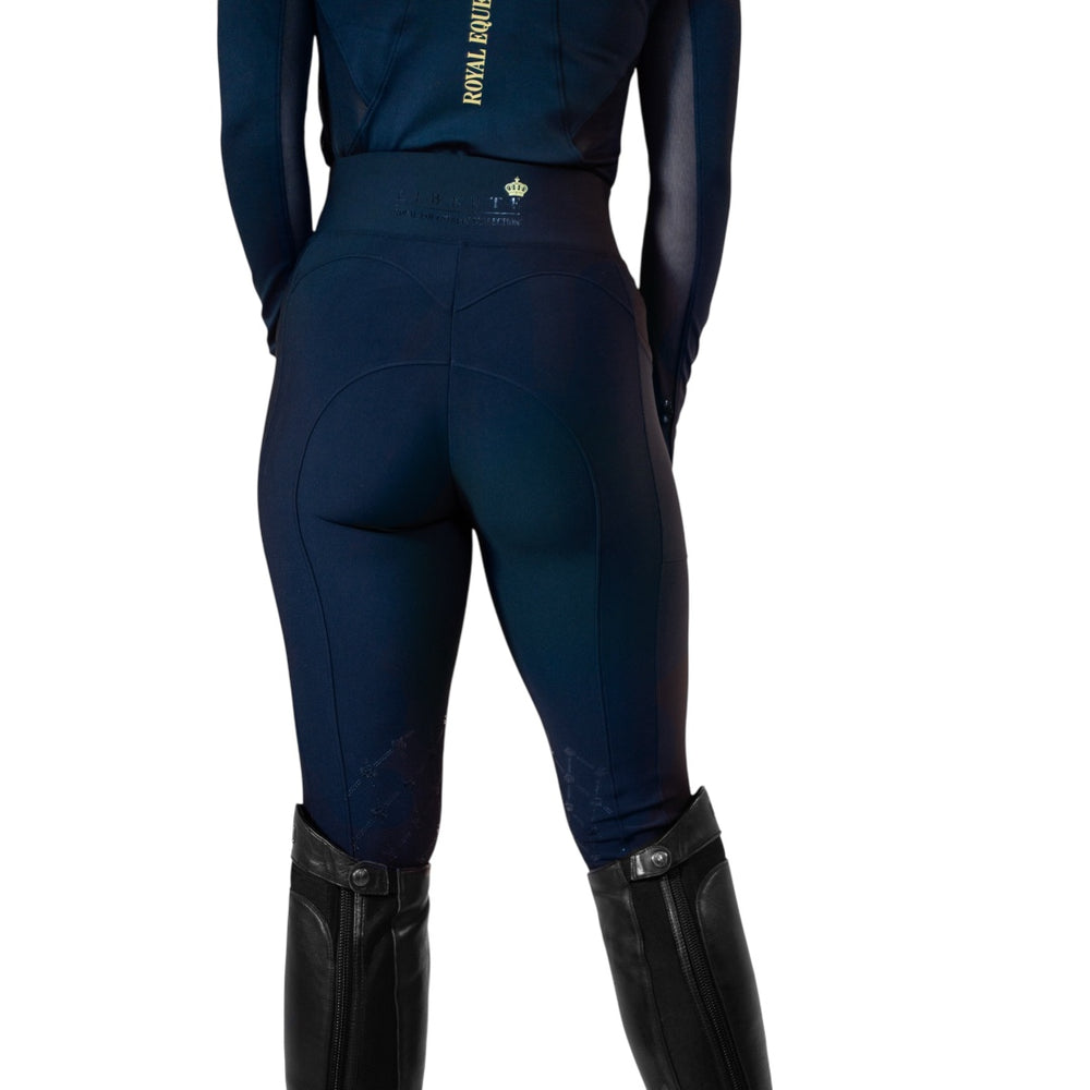 Royal Equestrian Knee Grip Riding Tights Navy