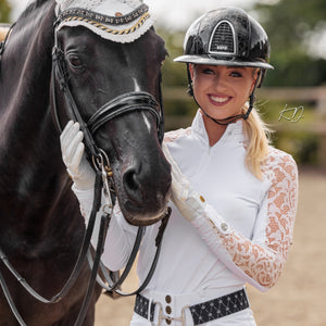 Royal Equestrian Show Shirt with Lace