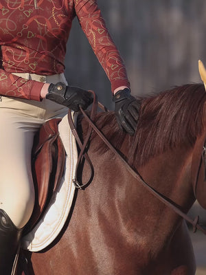 Royal Equestrian Leather Riding Gloves
