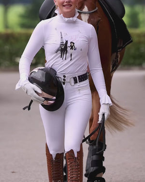 Royal Equestrian Couture Paris Show Shirt White