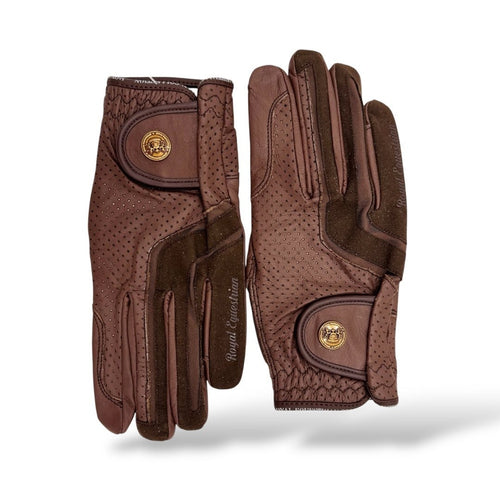 Royal Equestrian Leather Riding Gloves