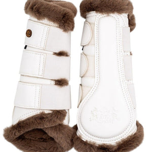 Royal Equestrian Lined Brushing Boots White