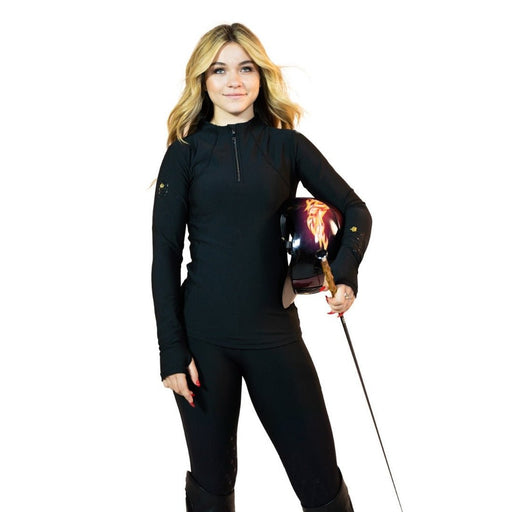 Royal Equestrian Sunshirt Base Layer Black