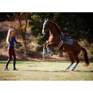 Mantilla de doma clásica Royal Equestrian azul marino completa