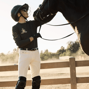 Camiseta de entrenamiento profesional de polo ecuestre Royal