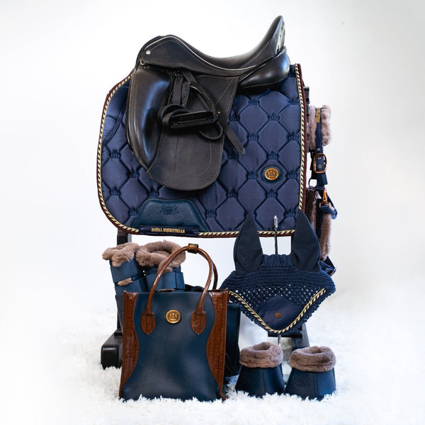 Mantilla ecuestre real para doma clásica, azul real