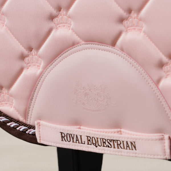 Mantilla ecuestre real para salto rosa