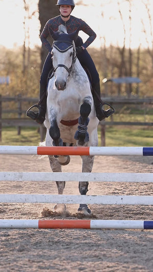 Protectores para tendones Royal Equestrian con piel de oveja amortiguante, azul real