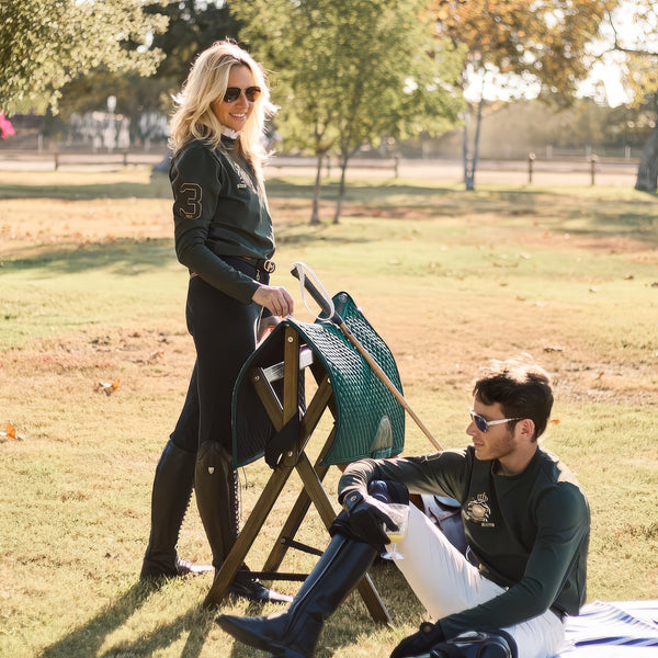 Chemise d'entraînement polo Royal Equestrian Classic verte