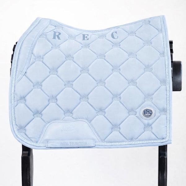 Tapis de selle royal pour dressage équestre bleu glacier