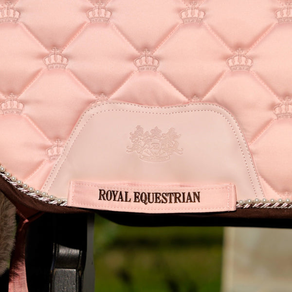 Tapis de selle royal pour dressage équestre rose