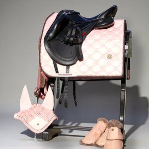 Tapis de selle royal pour dressage équestre rose
