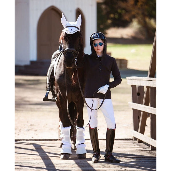 Royal Equestrian Veste d'équitation à capuche Santino Noir