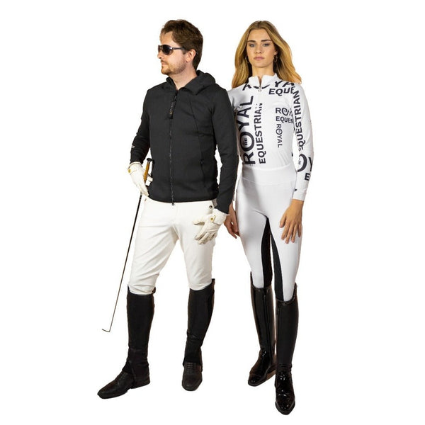 Royal Equestrian Veste d'équitation à capuche Santino Noir