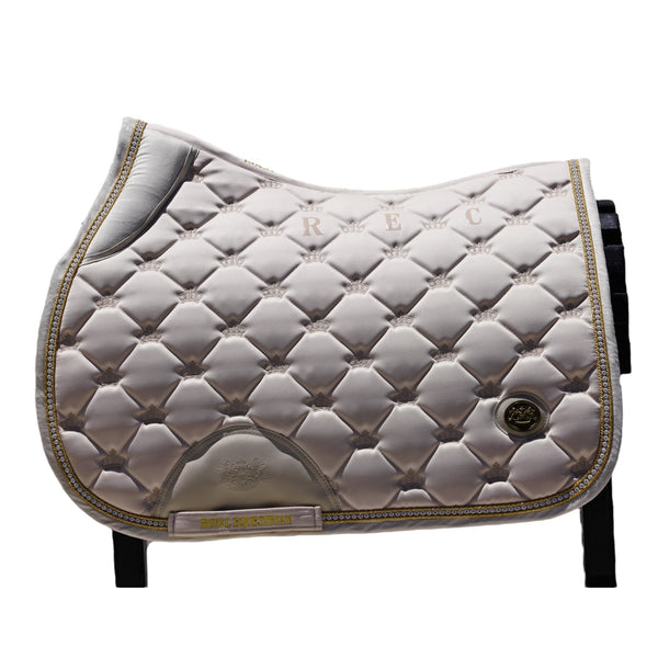 Tapis de selle Royal Equestrian Jump Saddle Pad Crystal Champagne Full