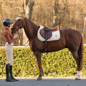 Tapis de selle Royal Equestrian Jump Saddle Pad Crystal Champagne Full