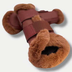 Bottes d'équitation en maille royale pour le brossage des chevaux, couleur cuivre, très tendance