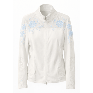 Veste d'équitation royale Princesse du Nord avec dentelle bleu glacier