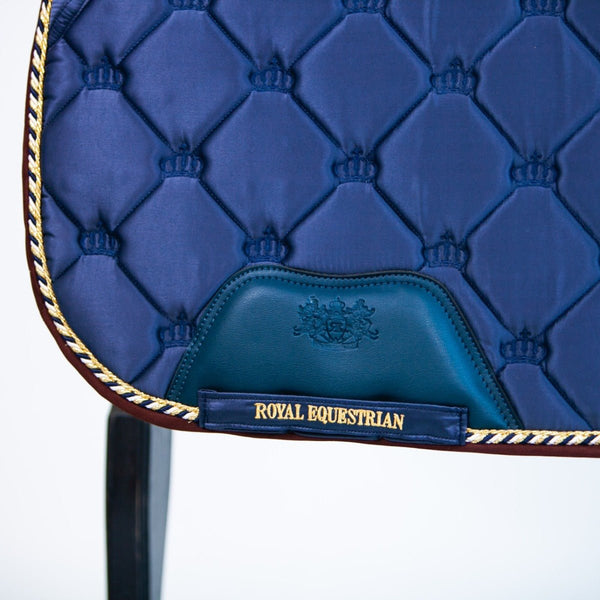 Tapis de selle royal pour dressage, bleu royal