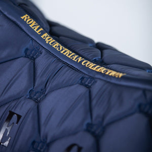 Tapis de selle royal pour dressage, bleu royal