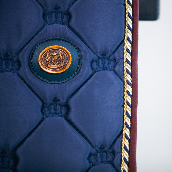 Tapis de selle royal pour dressage, bleu royal