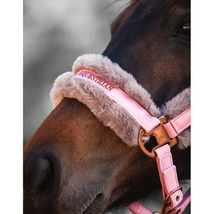 Royal Equestrian Fur Halter Pink Full