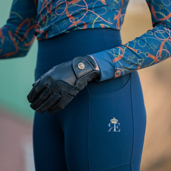 Gants d'équitation en cuir Royal Equestrian