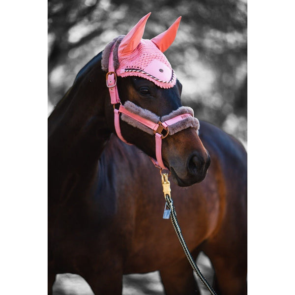 Royal Equestrian Premium Ear Bonnet Pink Full