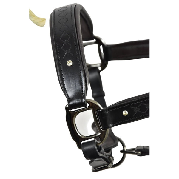 Royal Equestrian Pro Diamond Jog Leather Halter (licou en cuir)