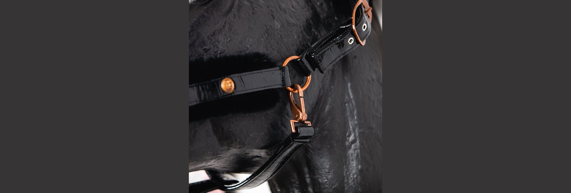 Cavezza in pelliccia artificiale di visone Royal Croco Comfort