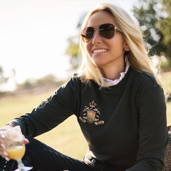 Maglia da allenamento Royal Equestrian Classic Polo verde