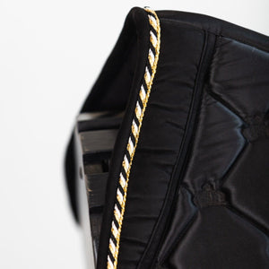 Royal Equestrian Jump Show Sella Pad Nero Oro Completo