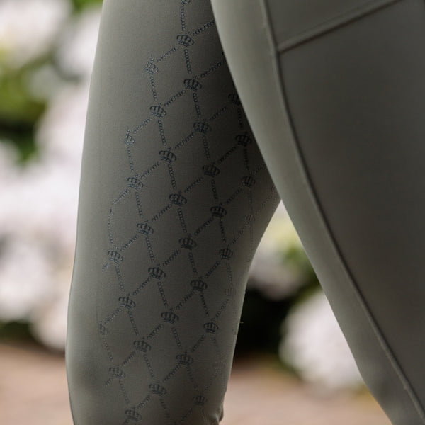 Royal Equestrian Lepouvoir Crystal Pro Equitazione Collant Full Grip