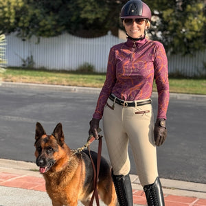 Pantaloni da equitazione Royal Cecile con seduta intera