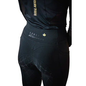 Royal Equestrian Collant da equitazione Full Grip Nero