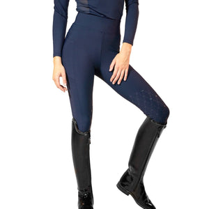 Royal Equestrian Calzamaglia da equitazione al ginocchio Navy