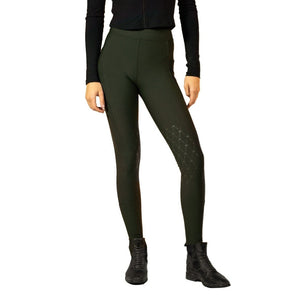 Royal Equestrian Calzamaglia da equitazione con presa al ginocchio Olive