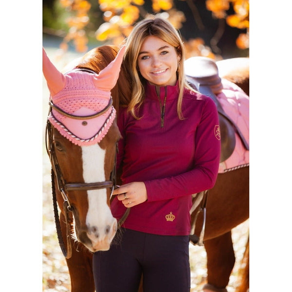 Royal Equestrian Salto Sella Pad Rosa Completo