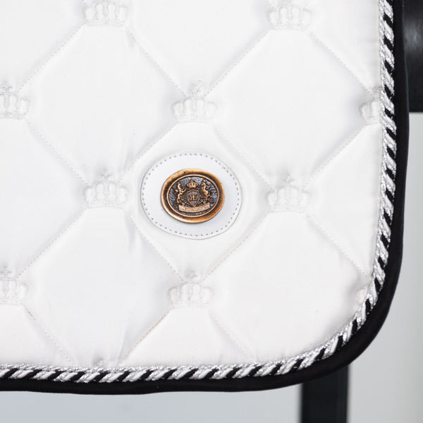 Royal Equestrian Jump Show Pad Sella Bianco Argento