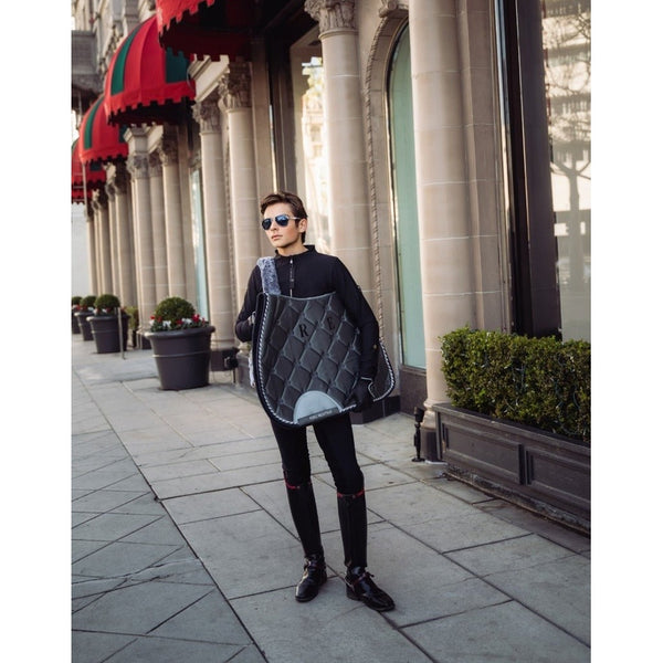 Royal Equestrian Dressuur Zadeldek Zilver Vol