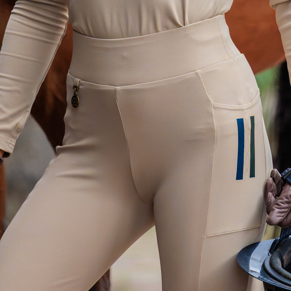 Royal Equestrian La Formation rijbroek met knieën, beige